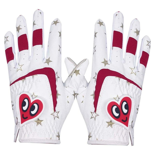 2 Pcs Gants de Golf Mignons pour Enfants Tailles Premium Antidérapants Professionnels
