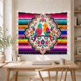 thumbnail image 5 of Two Stylized Multicolored With Birds Facing Each Other, Mystical Fantasy for Space Lovers, Galaxy Room Decor, Mother's Day Gift, Tapestry Wall Hanging for Bedroom and Dorm, 5 of 7