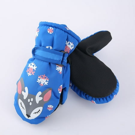 

TUOBARR Winter Outdoor Kids Snow Skating Snowboarding Windproof Warm Ski Gloves