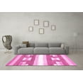 thumbnail image 3 of Ahgly Company Indoor Rectangle Solid Pink Modern Area Rugs, 4' x 6', 3 of 4