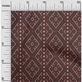 thumbnail image 1 of oneOone Viscose Chiffon Fabric Ethnic Geometric Flame Stitch Print Sewing Fabric BTY 42 Inch Wide, 1 of 4