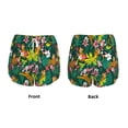 thumbnail image 6 of Uemuo Cute Tribal Leopards Pattern Women's Athletic Shorts High Waisted Running Shorts with Liner Pockets Gym Elastic Workout Shorts-Large, 6 of 9