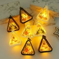 thumbnail image 3 of Yucurem Christmas Hanging Triangle Lantern with LED Lights, Light Up Christmas Theme Night Light for Christmas Tree & Home Decor Gifts (White Santa), 3 of 9