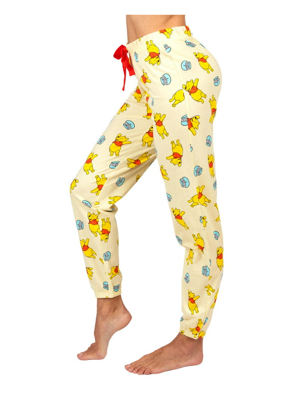 Disney Winnie The Pooh Womens Cotton Pajama Pants, Sleepwear Bottoms, Winnies Honey Pot, Size: 2X