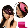 thumbnail image 4 of Glueless Clip in Kinky Straight Bangs for Women, Clip On Fringe Hair Extensions Hairpieces for Daily Wear & Party Use(Hot Pink,10x14cm), 4 of 4