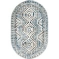 thumbnail image 2 of Rugs.com Charlotte Collection Rug – 5' x 8' Oval Light Blue Low-Pile Rug Perfect For Living Rooms, Large Dining Rooms, Open Floorplans, 2 of 9
