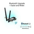 thumbnail image 4 of ASUS PCE-AXE5400 - Network adapter - PCIe - Bluetooth 5.2, Wi-Fi 6E, 4 of 9