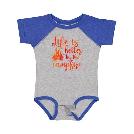 

Inktastic Life s Better Campfire Gift Baby Girl Bodysuit