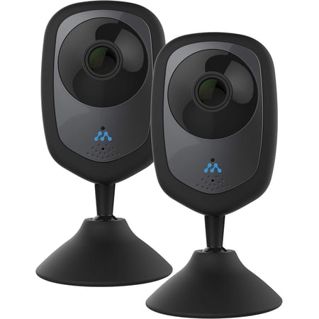Restored Momentum HD Wireless Indoor Home Security Camera with 2-Way Audio, Night Vision, Pet Monitor for iOS & Android (2 Pack) (Refurbished)