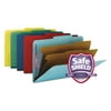 Smead Pressboard Classification Folders, Legal, Six-Section, Assorted Colors, 10/Box