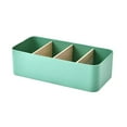 thumbnail image 1 of kurtrusly Storage Box Strong Practicality Wide Application Detachable Partition Large Capacity Plastic Storage Box Ladder Layered green Rectangular 1Set, 1 of 6