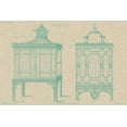 thumbnail image 2 of Vision Studio 24x17 Black Ornate Wood Framed with Double Matting Museum Art Print Titled - Chinese Chippendale Cabinet I, 2 of 4