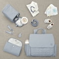 thumbnail image 5 of Hannah & Sophia Traveler 4pc Diaper Bag Set, Moonmist Blue, 5 of 11