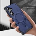 thumbnail image 3 of Allytechgroup Case for Samsung Galaxy A16 5G, [Compatible with Magsafe] Wireless Charging Shell with Card Pockets [Military Grade Drop Protection] Rugged Hard Back & Shockproof TPU Bumper Cover, Blue, 3 of 12
