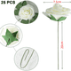 thumbnail image 2 of Flores artificiales, 25 piezas, rosas falsas de espuma de aspecto real con tallos para ramos de boda y despedidas de soltera, 2 of 5