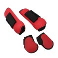 thumbnail image 3 of Bota trasera para tendón de caballo, 4 piezas, botas protectoras para tendón de PU para tendón de caballo, suministros para caballos diseñados para profesionales, 3 of 8
