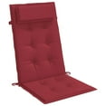 thumbnail image 5 of vidaXL Highback Chair Cushion Set of 6 Wine Red, 5 of 9