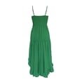thumbnail image 4 of YueHuiYing Women's Retro Bohemian-Style Tencel and Linen Sleeveless Dress with Asymmetrical Lace Hem, 4 of 5