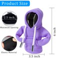 thumbnail image 4 of Universal Hoodie Car Shift Knob Cover, Funny Gear Stick Hoodie, Car Shifter Stick Protector Decoration Car Stick Shift Cover, Interior Accessories Cute Gadgets Automotive-Purple, 4 of 6