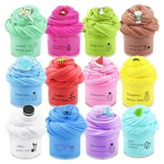 12 pack Butter Slime Kit,Party Favors, Prize, School Education, Birthday Gifts for Kids Girls Boys