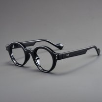 Black Classic Small Round Reading Glasses 3.50 Anti-Blue Light Presbyopia Glasses Readers 3.50 Strength