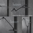 thumbnail image 3 of Adjustable Shower Head Extension Arm with Locking Set Screw Solid Brass Matt Angle Height Adjustable Easy to Install G/ Universal Connector Compatible (Matt ), 3 of 8