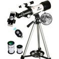 thumbnail image 1 of Gskyer Telescope, 70mm Aperture 400mm AZ Mount Astronomical Refracting Telescope for Kids Beginners - Travel Telescope with Carry Bag, Phone Adapter and Wireless Remote., 1 of 8