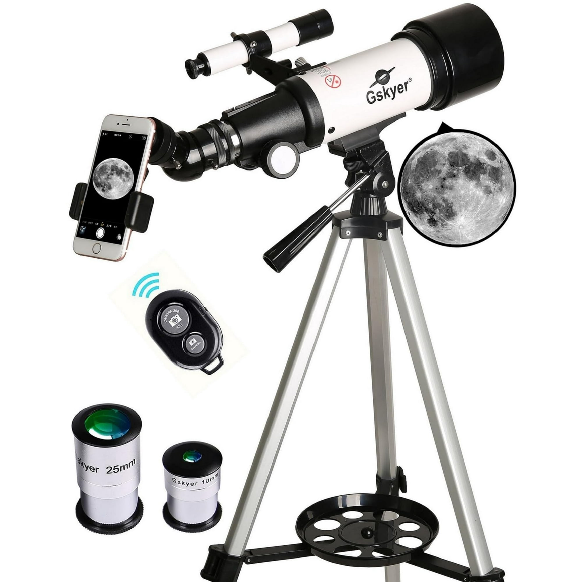 Gskyer Telescope, 70mm Aperture 400mm AZ Mount Astronomical