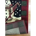 thumbnail image 3 of Christmas Rug Holiday Décor Snow Man Area Rug Approximately: 3ft4in X 4ft6in High Quality Woven for Home Dining Room Living Room, 3 of 5