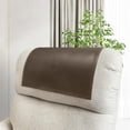 thumbnail image 1 of Non-slip Faux Leather Headrest Protector Thin Brown Inch, 1 of 5