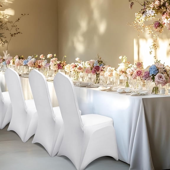 Banquet Chair Covers - Stretch Dining Chair Covers for Wedding Banquet Party Celebration Event