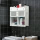 thumbnail image 1 of Organizadores y almacenamiento para baño, armario de baño de pared con puertas, armario de madera para colgar, armarios de pared con puertas y estantes sobre el inodoro, organizador de escritorio mult, 1 of 7