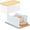 Bread Slicer with box, variant on HomeJoy Bread Slicer for Homemade Bread, Foldable Bread Cutter with Crumb Tray, Adjustable Width Bread Slicing Guide for Loafs, Sandwiches, Bagels, and Cakes