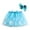Sky Blue, variant on Girls Skirts Kids Snowflake Shell Print Layered Party Mesh Tulle Tutu Skirts Cartoon Ballet Skirts Hairclip Set Sweet Girl Basic Short Skirt Size 5-8 Years Purple