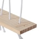 thumbnail image 5 of Estante organizador de juguetes de peluche de madera para colgar, para habitación infantil, sala de juegos, dormitorio, color beige, 5 of 8