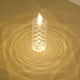 Efavormart 3 Pack | 6" Warm White LED Rose Halo Battery Operated Candle Lamps, Acrylic Diamond ...