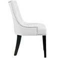 thumbnail image 2 of Side Dining Chair, Rivet Nailhead, White, Vegan Leather, Kitchen Cafe Bistro Hospitality Restaurant, Modern Contemporary HB32921, 2 of 4