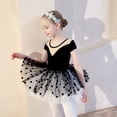 thumbnail image 5 of ‌LYMAYTER Girls Dancewear Tutu Skirt Leotard Long Sleeve Ballet Short-Sleeved Costume Ballerina Outfit, 5 of 8