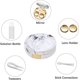 thumbnail image 4 of Caja para lentes de contacto, estuche para lentes de contacto, hecho de plástico, simple, elegante, portátil, reutilizable, accesorios ricos, para viajes, hogar (1 pieza, dorado) JM MX-0135131FYD, 4 of 4