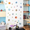 thumbnail image 2 of Coofit Wall Sticker Fluorescent Space Star Moon Decal Stickers Mural Sticker for Kids, 2 of 8