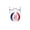 B, variant on LNOGEUPG Soft Plush Throwing Sandbag with Red Stitched Peace Hand Pattern, Red White Blue Tri-Color Stuffed Round Stress Relief Ball for Party Game Home Decor Casual Use