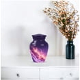 thumbnail image 5 of Star Galaxy Memorial Urn And Keepsake For Ashes, Blue Cremation Keepsake Urns For Adult Brother, Mini Urns For Human Ashes For Male And Female, Purple Small Urn For Mother And Father, 3 Inch, 5 of 7