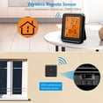 thumbnail image 5 of Indoor Thermometer Digital Hygrometer Wireless Temperature Humidity Monitor Room Thermometer with Touchscreen and Backlit Humidity Gauge, 328Ft/100m Range, Black, COOSERRY, 5 of 8