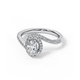 thumbnail image 5 of Brig Jewel 1.4 Ct Oval Cut Moissanite Engagement Ring - 14K White Gold Plated Bypass Bridal Ring - Elegant Prong Setting - Proposal, Wedding, and Anniversary Gift for Her - Fine Jewelry, 5 of 5