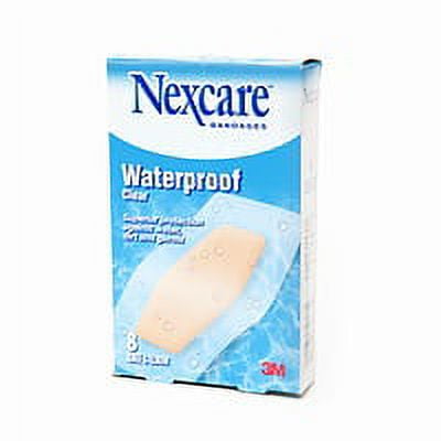 Nexcare Waterproof Clear Bandage, Elbow And Knee - 8 Ea, 2 Pack