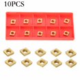 thumbnail image 1 of MYG 10PCS CCMT21.51 CCMT060204 US735 Carbide Inserts For Lathe Turning Tool Holder, 1 of 9