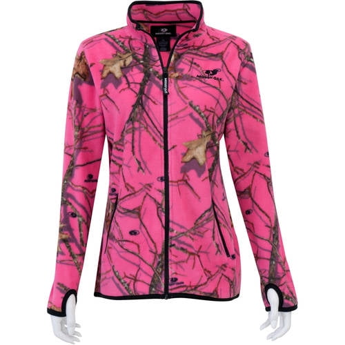 Mossy Oak Women's Full Zip Fleece Jacket, Mossy Oak Patterns by Generic