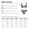 thumbnail image 4 of Kdxio Wooden Texture Print Women's 2 Piece High Waisted Wrap Spaghetti Strap Summer Swimsuit Bikini Set-Large, 4 of 7