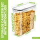thumbnail image 2 of Recipientes para cereales Utopia Kitchen, 4 litros, herméticos, 3 unidades, transparentes, 2 of 9