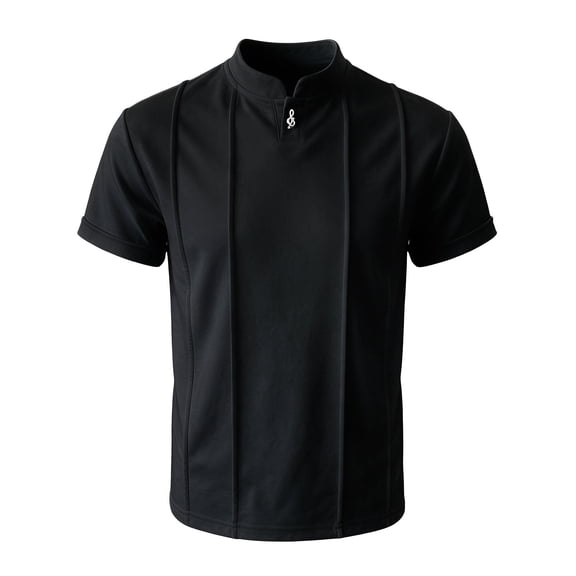 Yuncity Mens Tshirts Plus Size Crew Neck Short Sleeve Solid Color Summer Relaxed Outdoor Daily Wear Men's Tees Size L Black